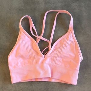 Lululemon pink sports bra